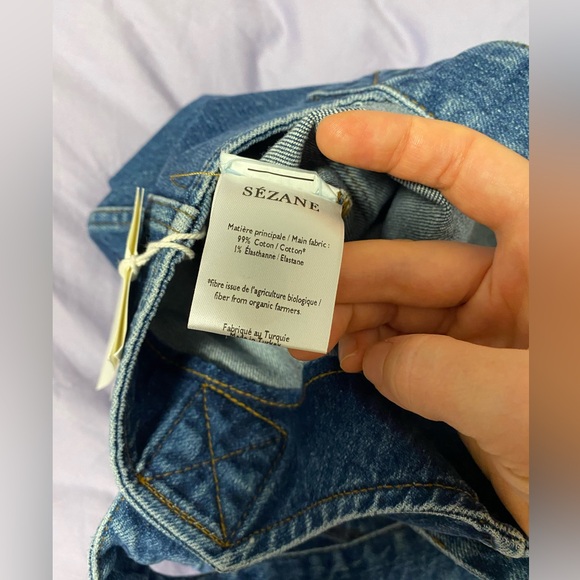 NWT Sézane Alexei Denim Shortalls Romper, size 2 / 34 - Picture 7 of 11